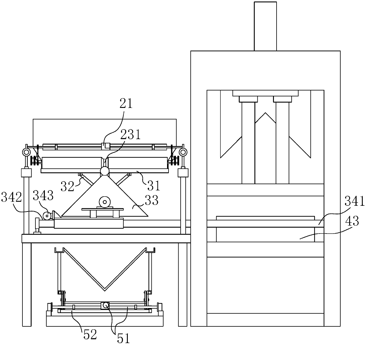 L-shaped plate vibration extrusion production line