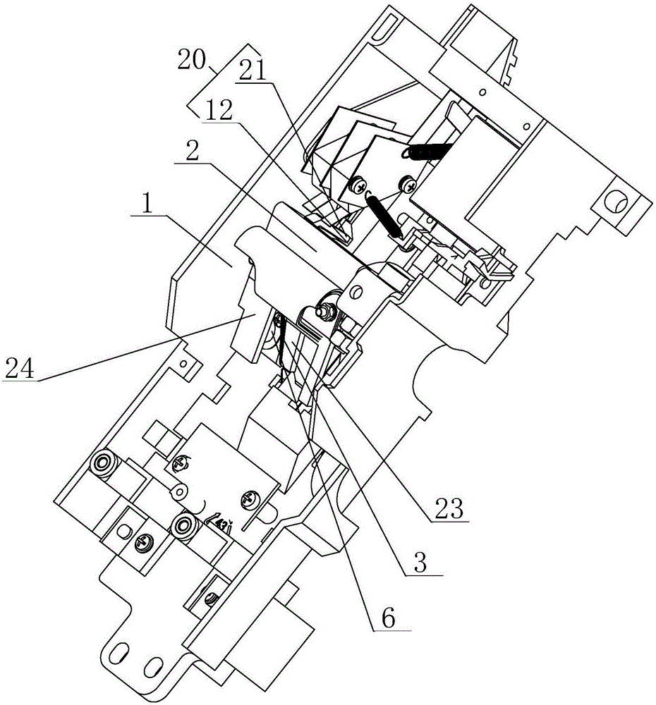 A circuit breaker intelligent controller base with magnetic damping