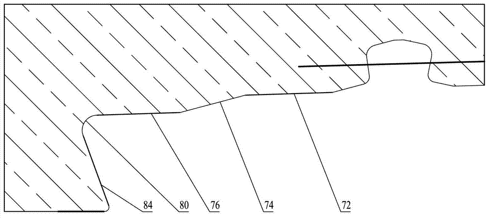 Multi-plane sealing tooth-width-changing wedge type coupling structure and oil well pipe structure