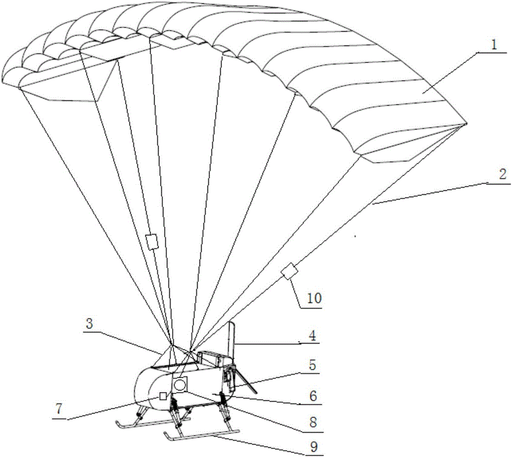 Course control device capable of changing speed, of flexible-wing unmanned aerial vehicle, and method