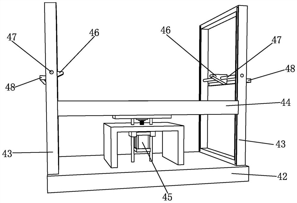 Hole-opening device and method for burner head hole of glass countertop of integrated stove