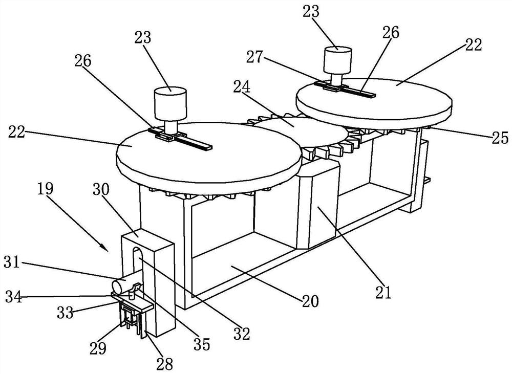 Hole-opening device and method for burner head hole of glass countertop of integrated stove