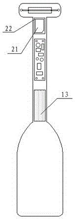 Rowing device provided with force induction oar