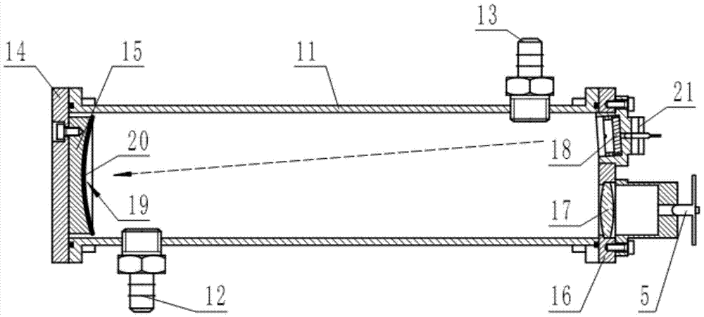 A laser detection system for oxygen concentration in vehicle exhaust