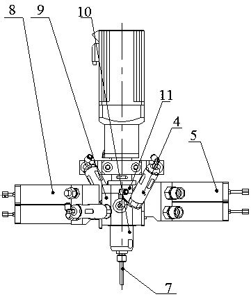Dual-component adhesive coating device