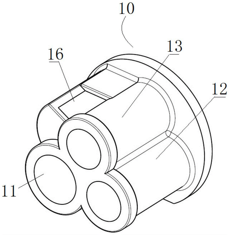 Exhaust bearing block, screw compressor and air conditioning unit