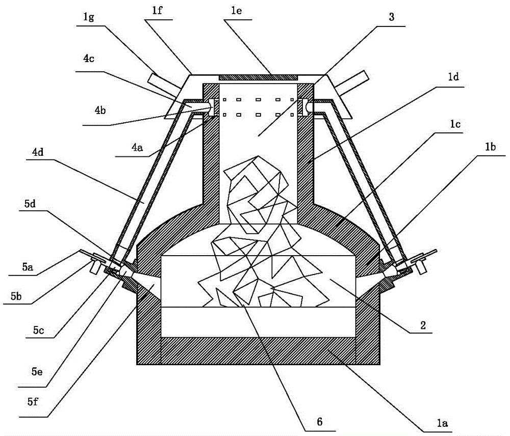 Aluminum melting furnace capable of performing low-oxygen high-temperature combustion through flue gas reflowing