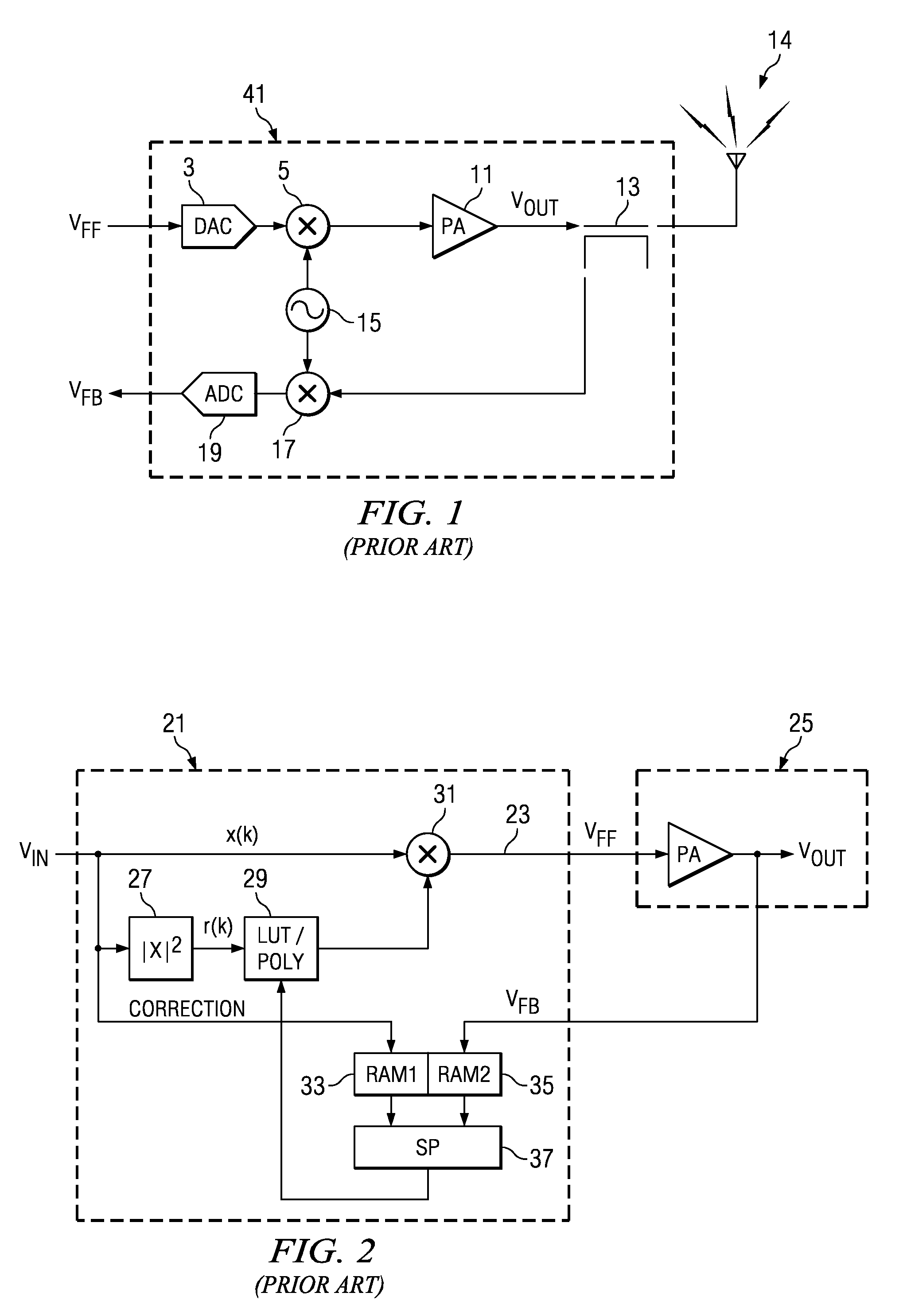 System and method for digitally correcting a non-linear element using a multiply partitioned architecture for predistortion