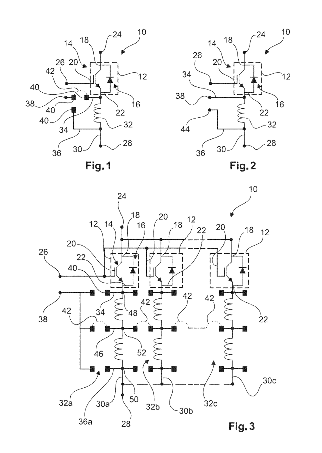 Semiconductor module with two auxiliary emitter conductor paths