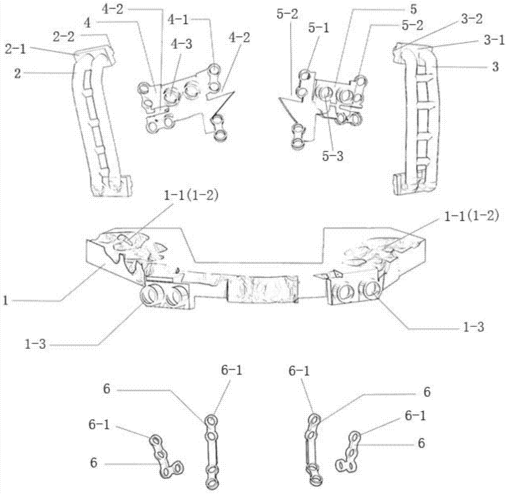 Navigation device for bone block directional movement in orthognathic surgery and manufacturing method thereof
