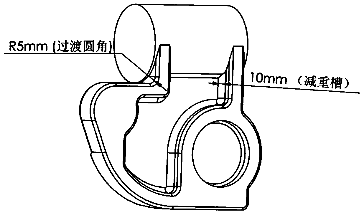 Design and processing method of aluminum alloy hanger forging for high-speed car plug door