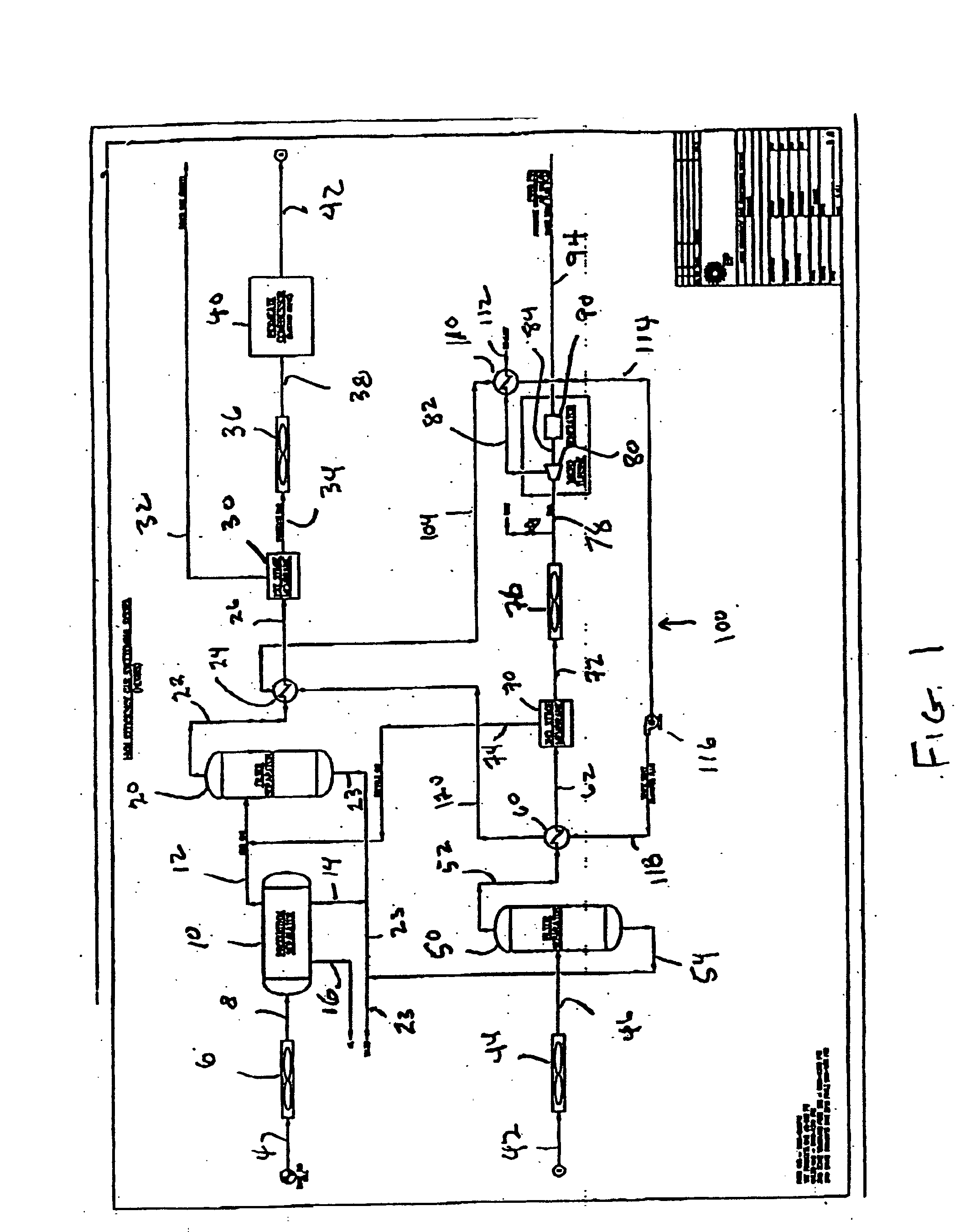 High efficiency gas sweetening system and method