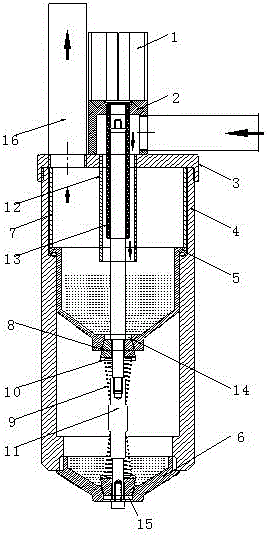 Coolant separation device for vacuum processing environment