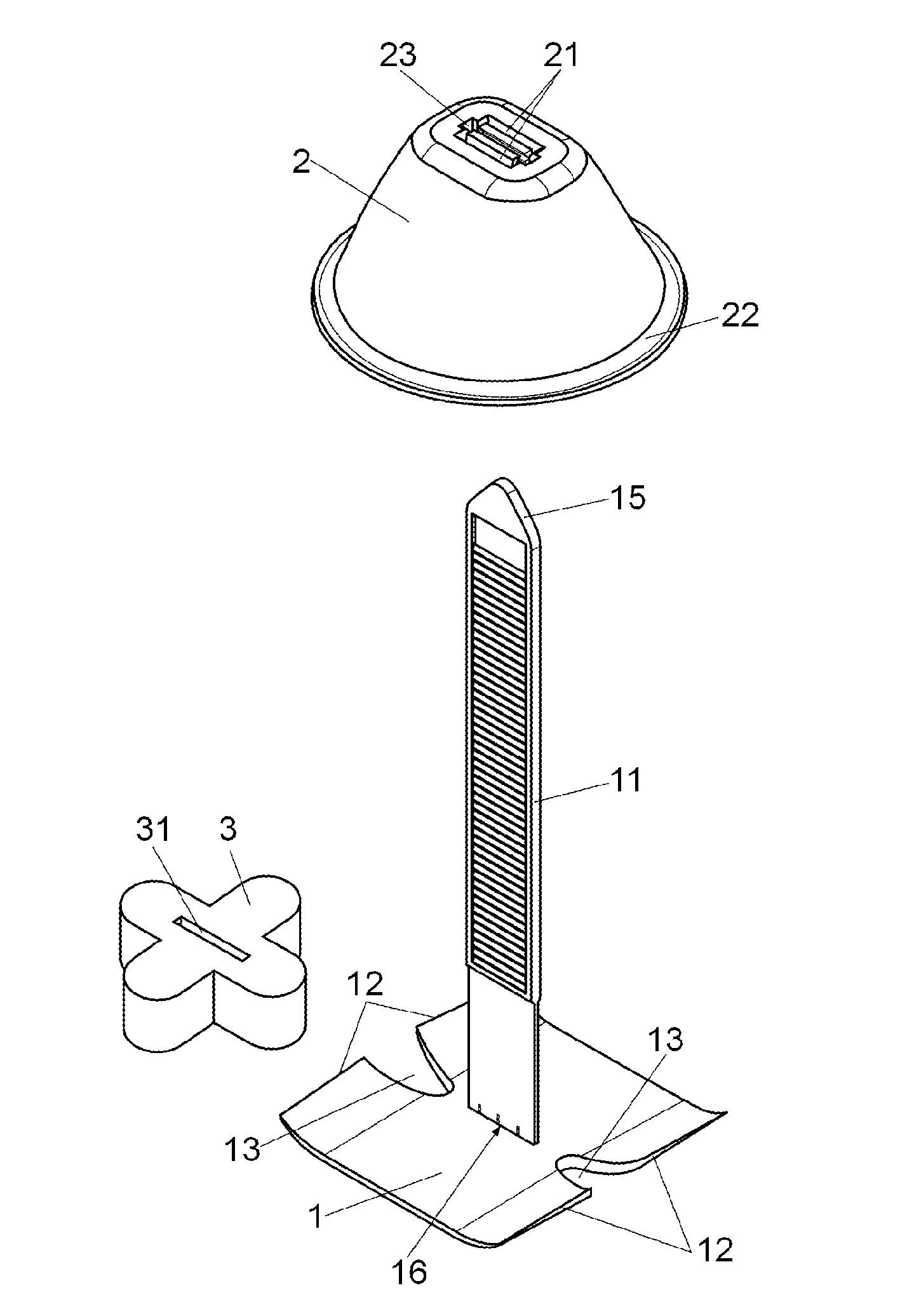 Levelling device for the placing of pieces for covering floors and similar