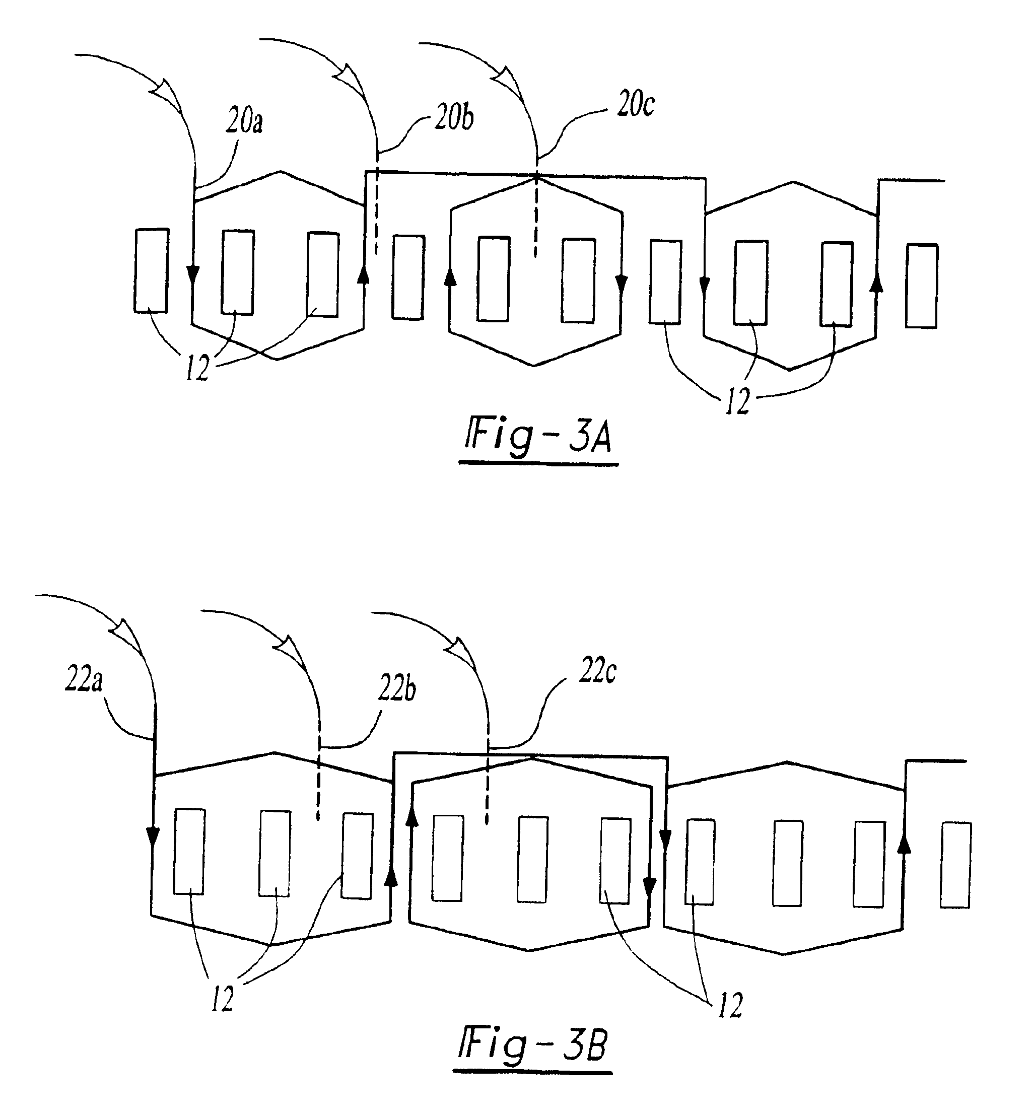 Stator winding pattern for reduced magnetic noise