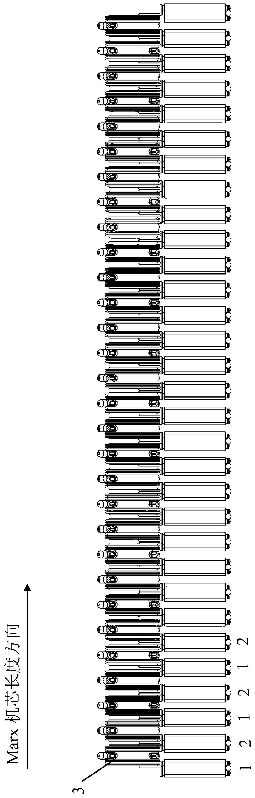 Marx generator core and Marx generator