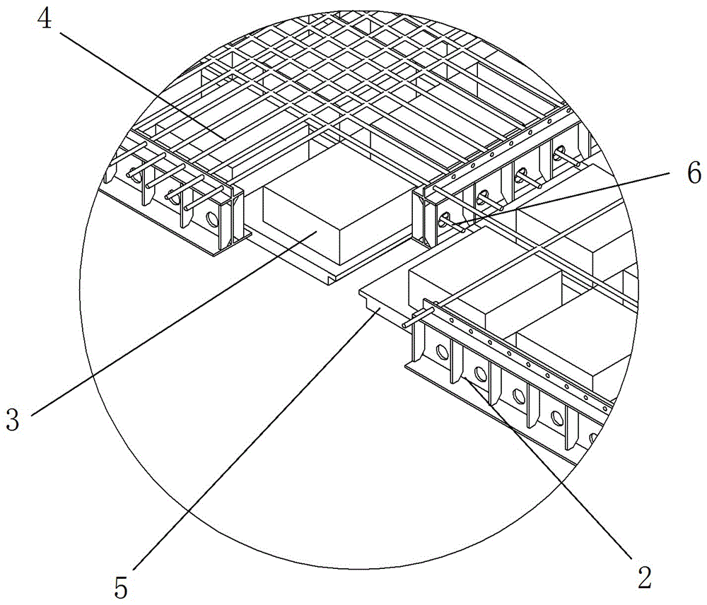 Assembly type steel structure overlapped hollow floor and construction method thereof