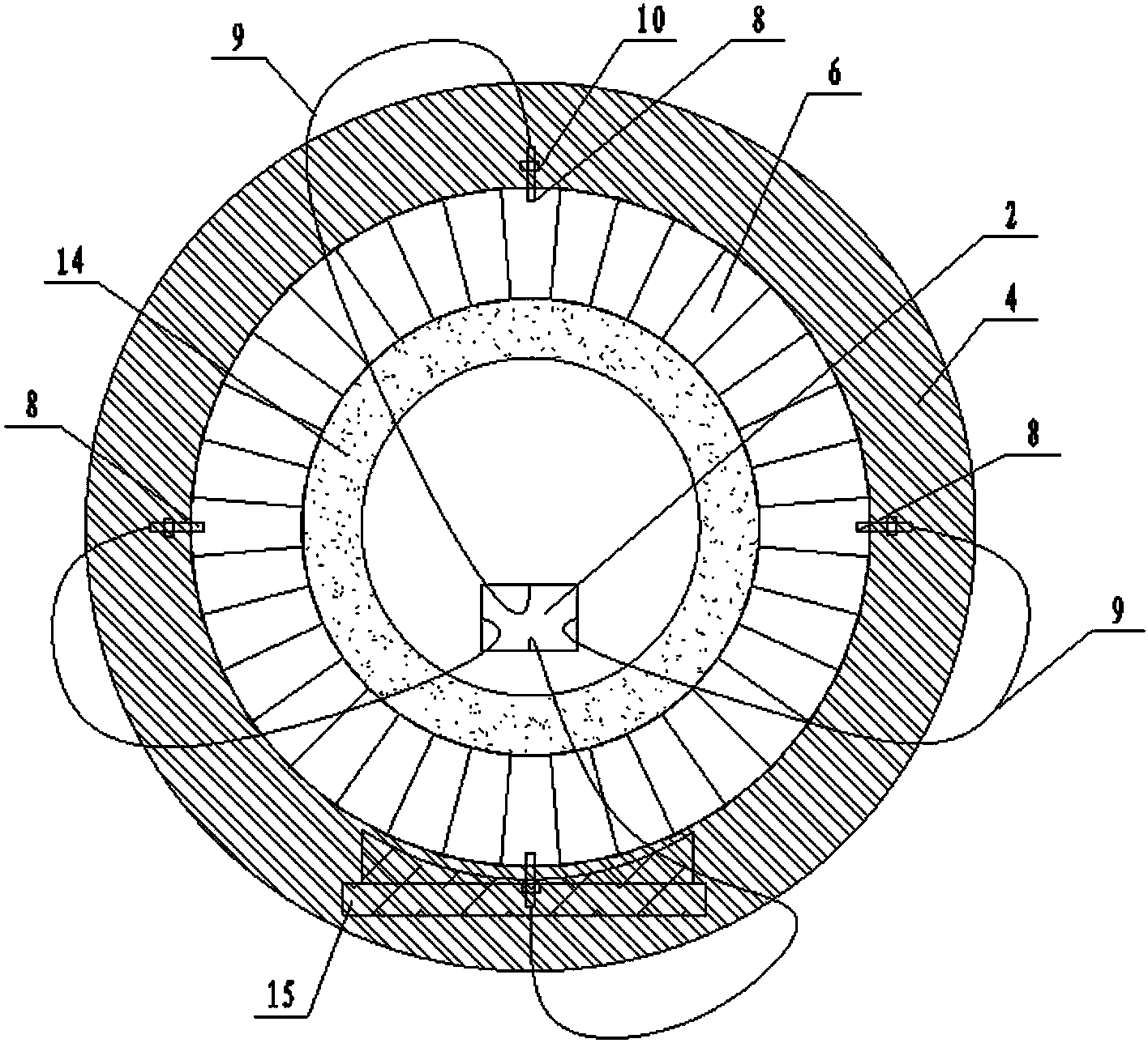 Sealing device for slurry shield starting of water-rich sand layer and sealing control method for starting