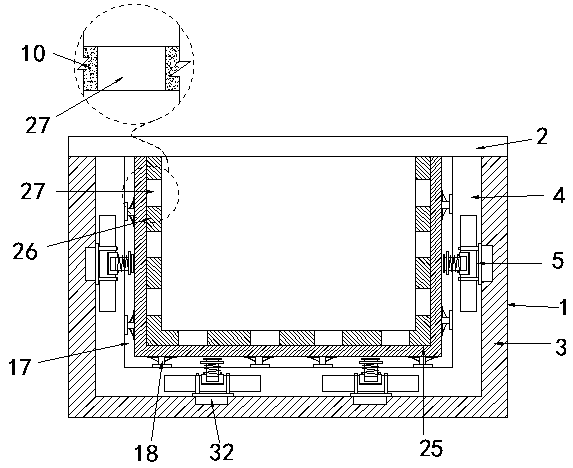 Bill pressing and damaging prevention storage box