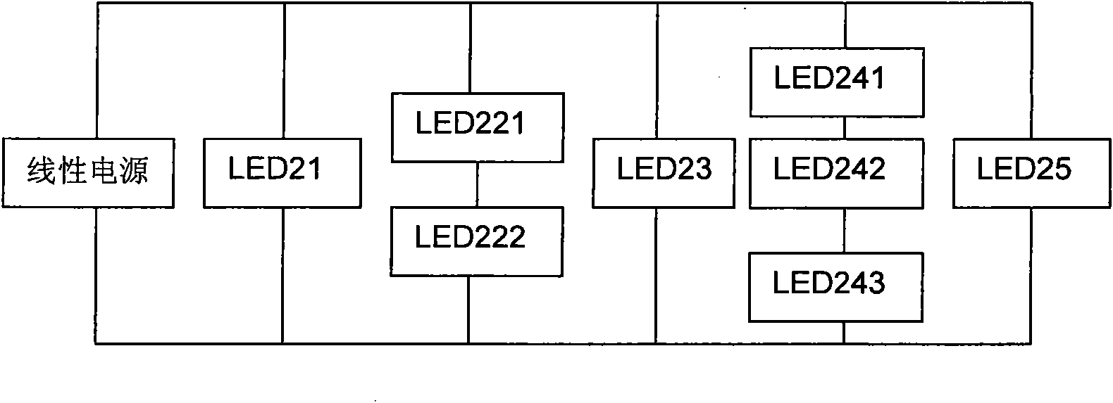 LED illumination system and linear power supply thereof
