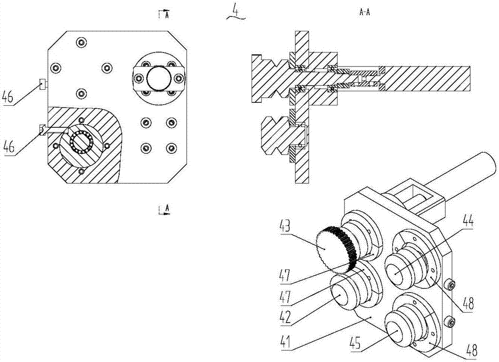 Curve orbit system with sliding blocks having independent driving force