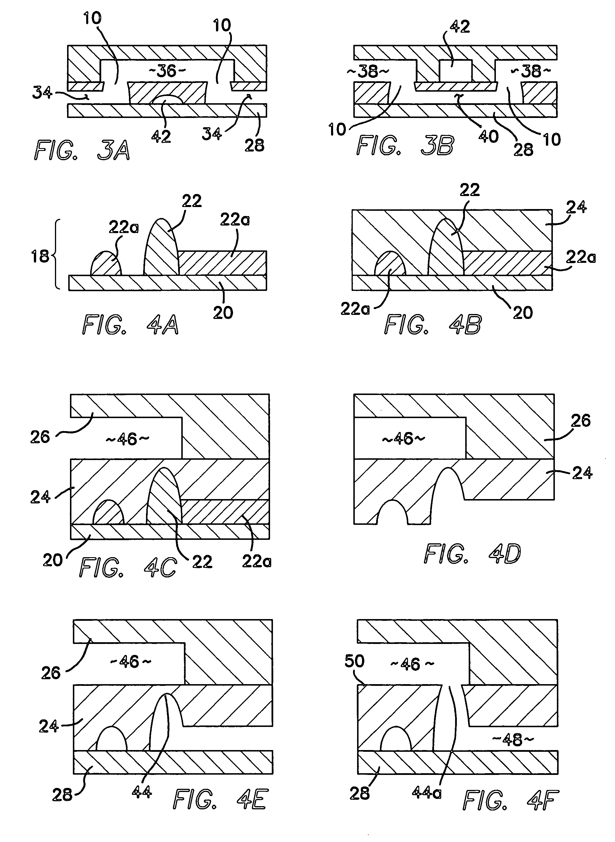 Integrated microfluidic vias, overpasses, underpasses, septums, microfuses, nested bioarrays and methods for fabricating the same