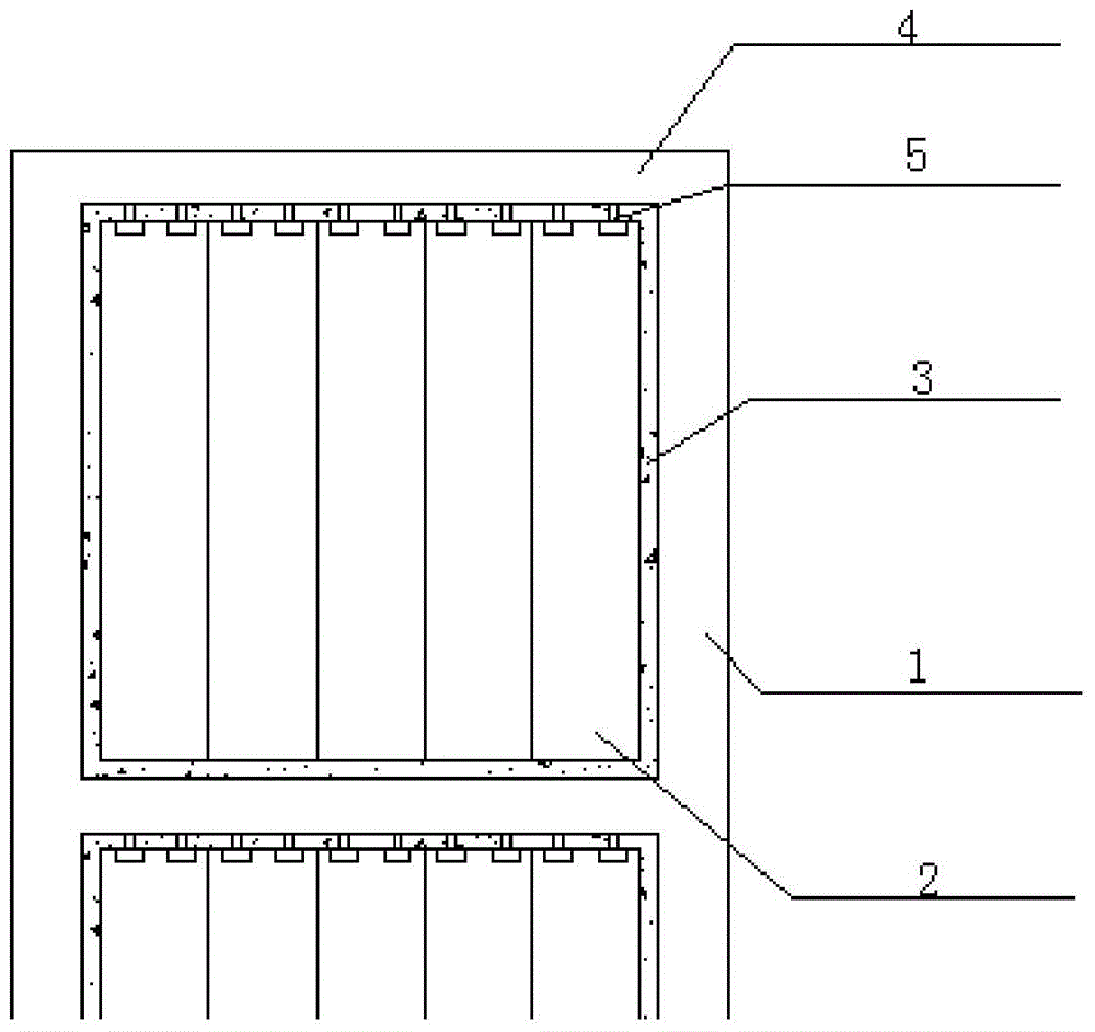 Hanging plate type earthquake reduction envelope structure of frame type structure building