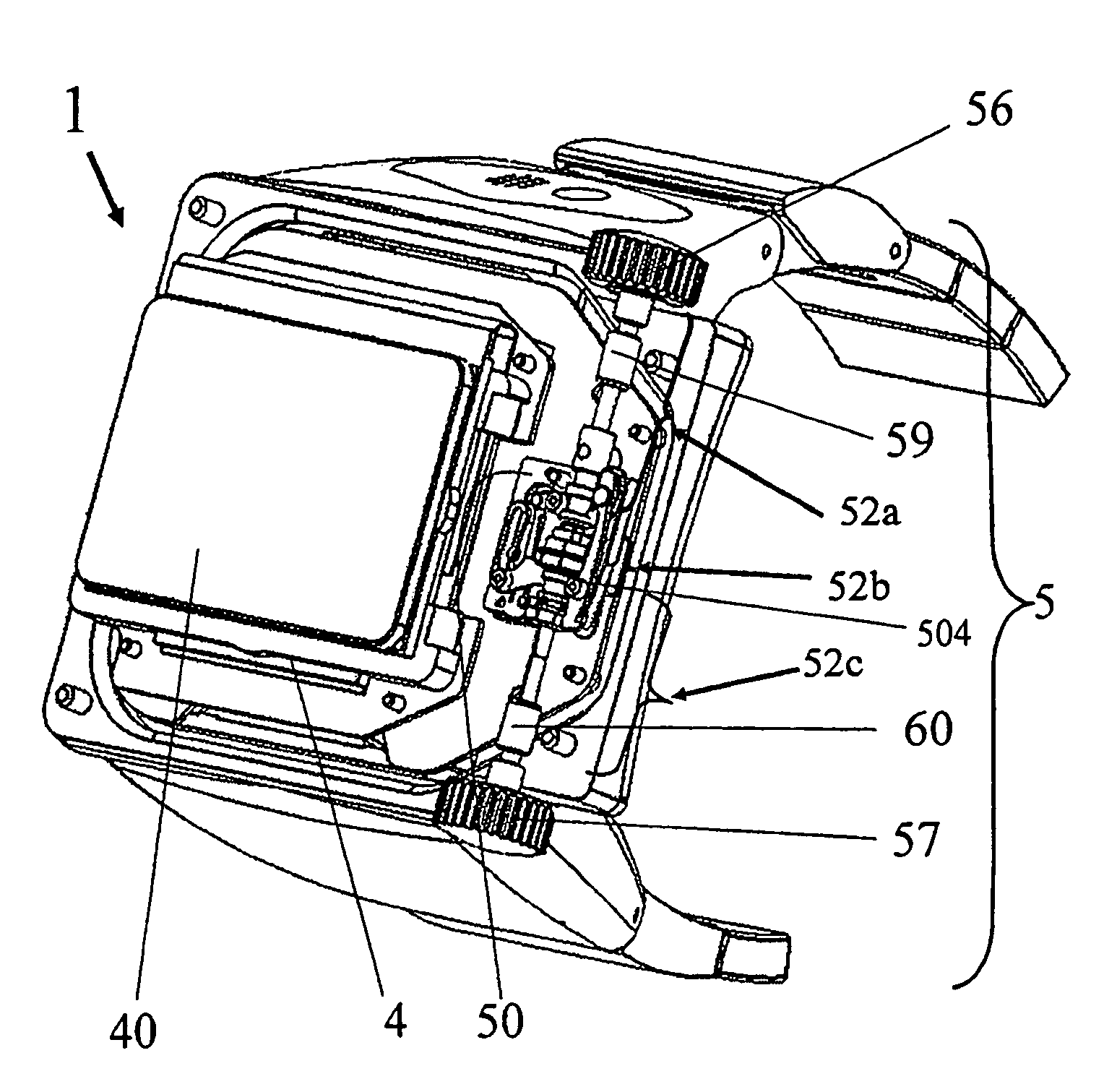 Device for operating an electronic multifunctional device