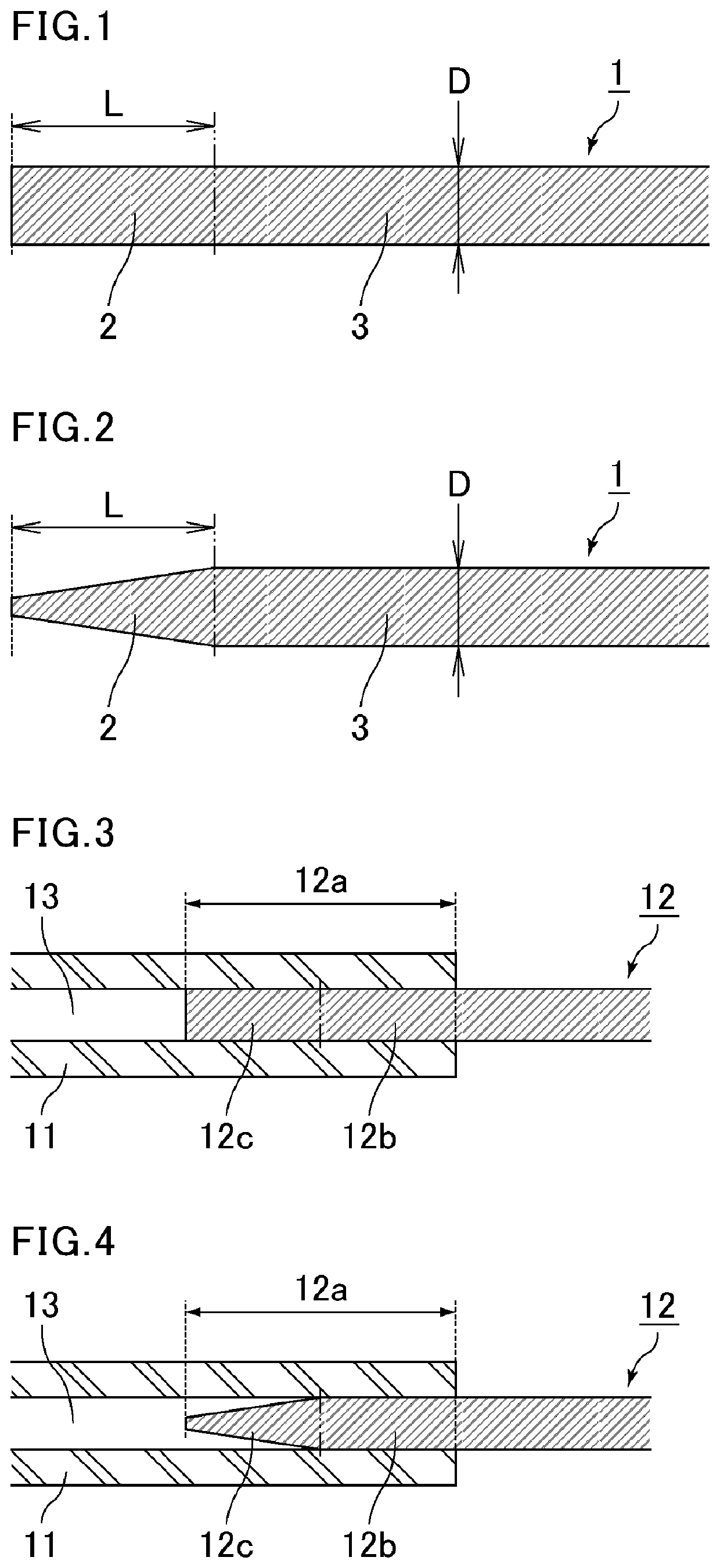 Dielectric waveguide having a dielectric waveguide body and a dielectric waveguide end with specified densities and method of producing