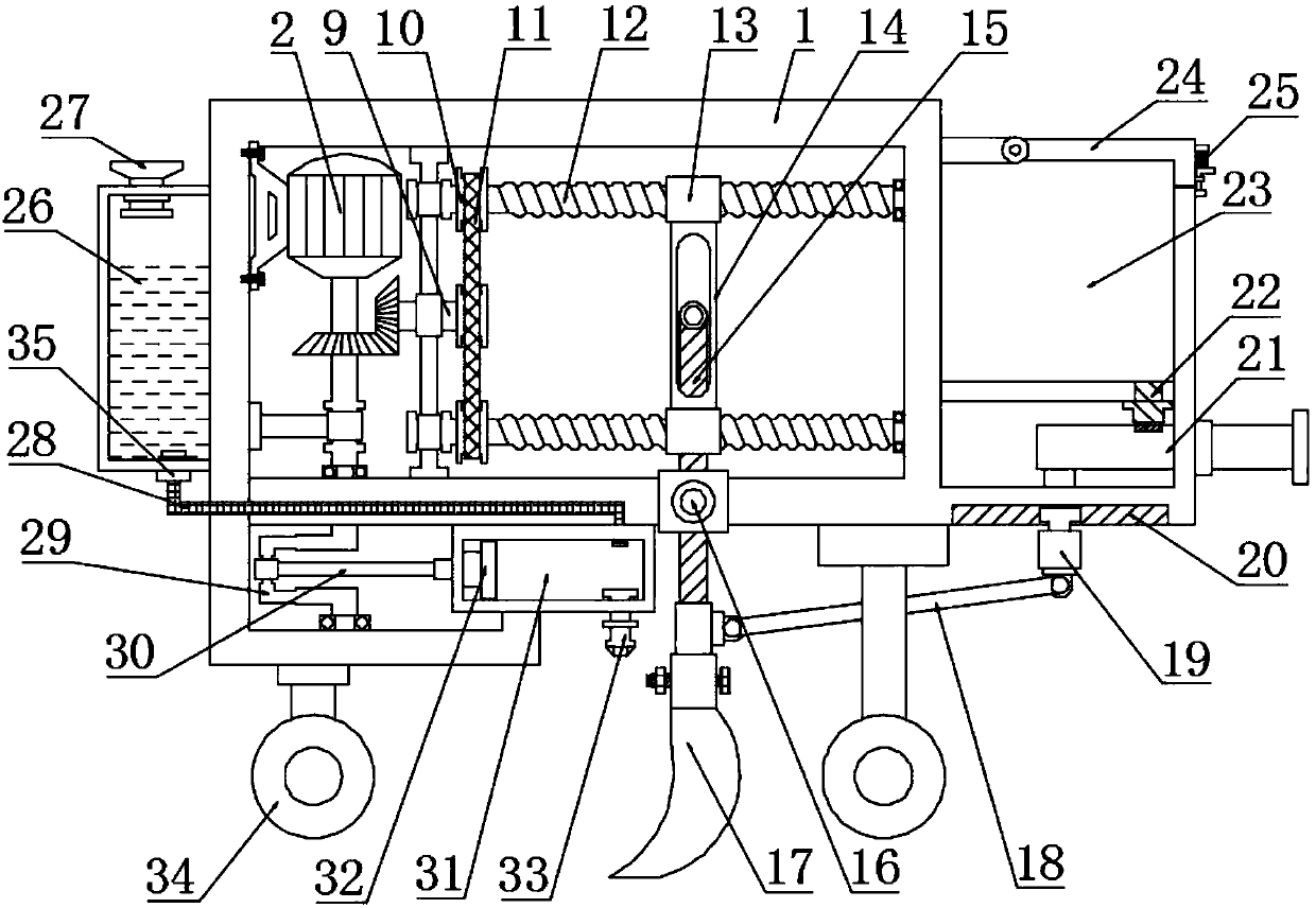 Agricultural sowing integrated device