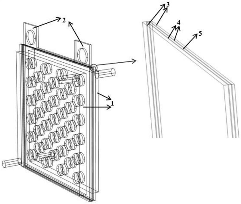Metal electrode plate suitable for electrolyzing water vapor by electrolyte membrane