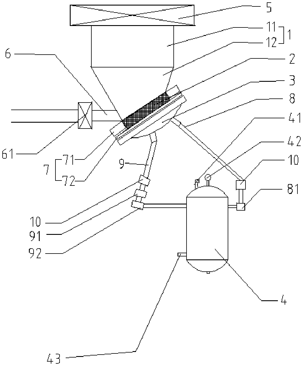 Air floating and pulse type automatic quantitative valve bag packing machine