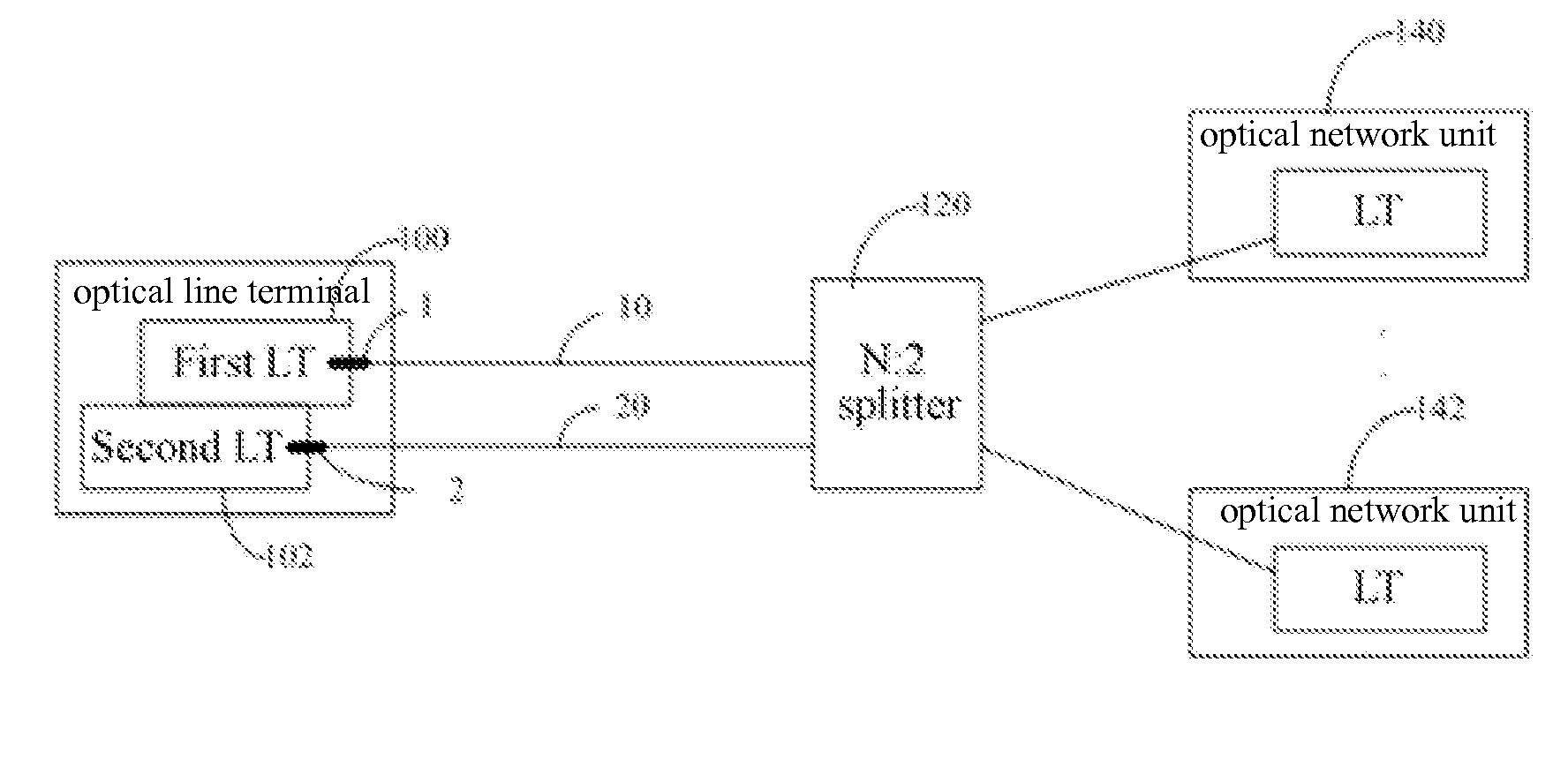 Method, apparatus and system for testing an optical network