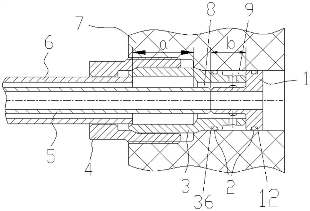 Dual-layer gas pipe, and connection structure and manufacturing method thereof