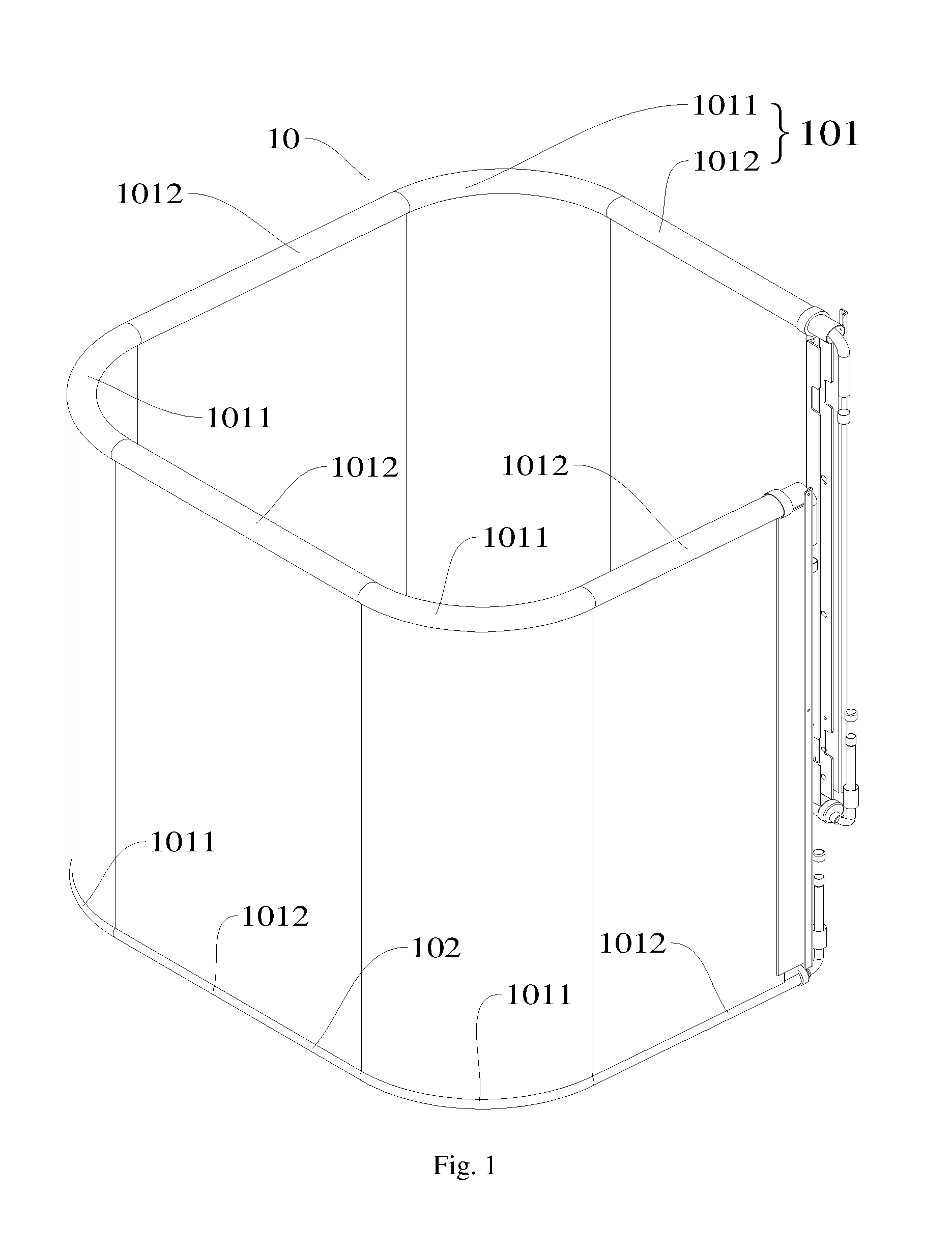 Bent heat exchanger