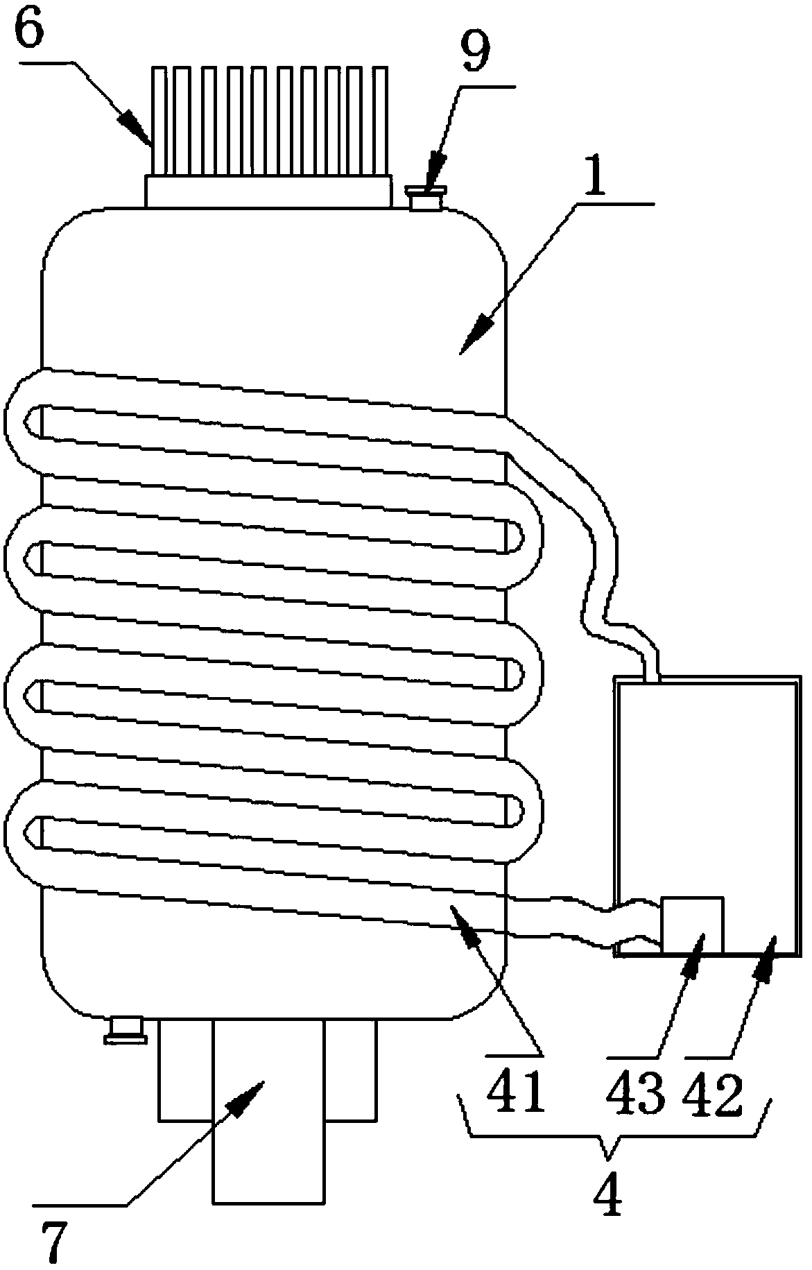 Contact head heat dissipation system with good heat dissipation effect