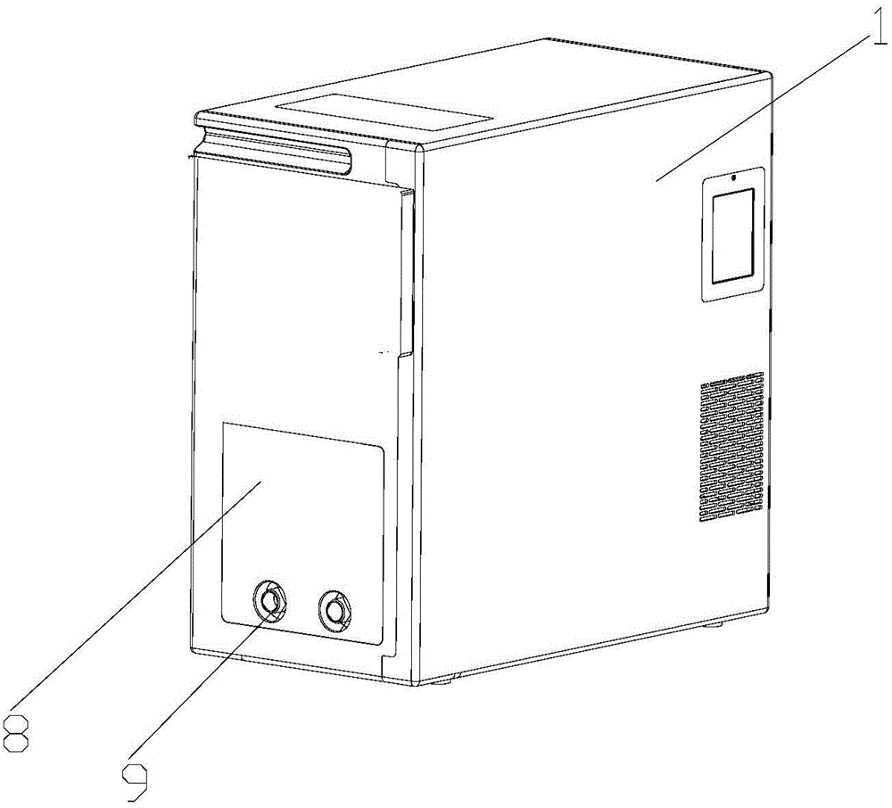 Washing type air purifier structure