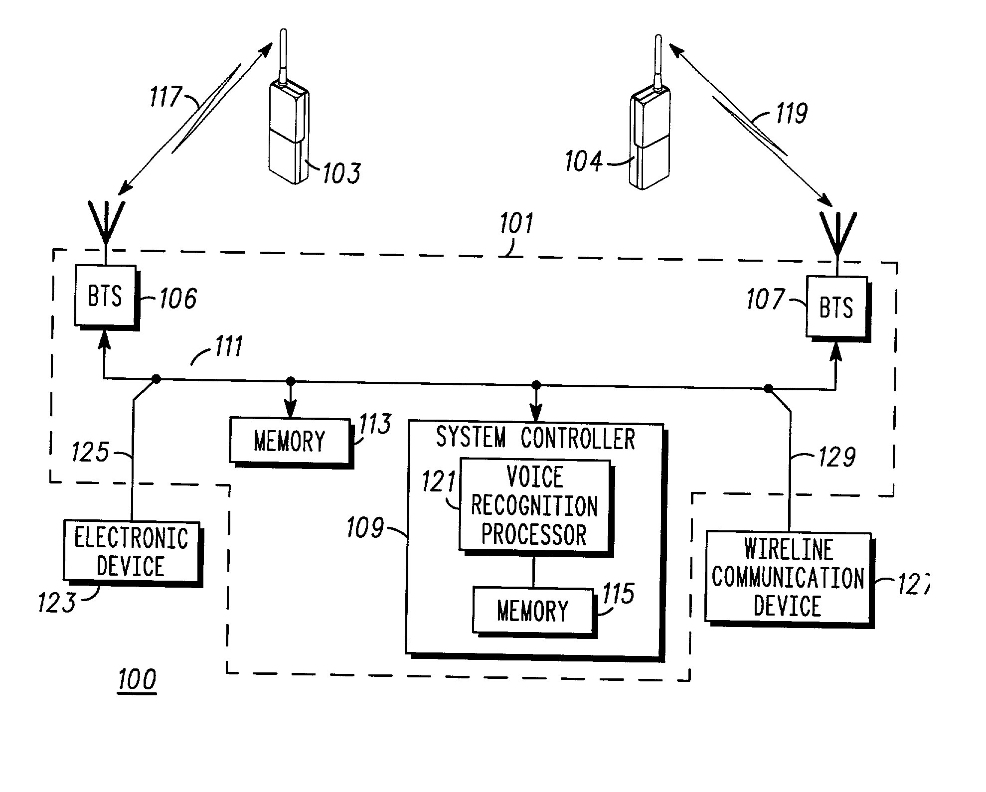 Method and apparatus for providing voice recognition service to a wireless communication device