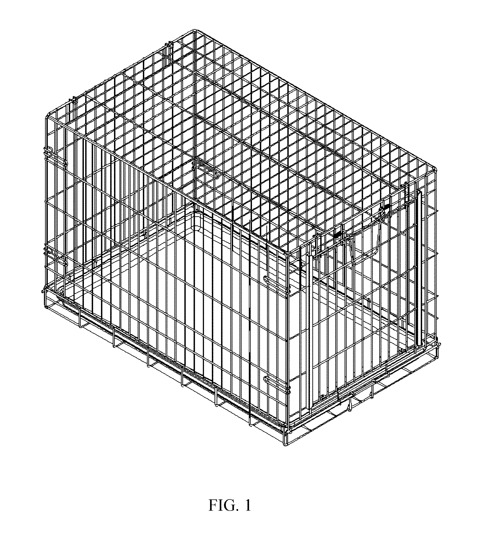 Sliding door for a metal wired pet cage