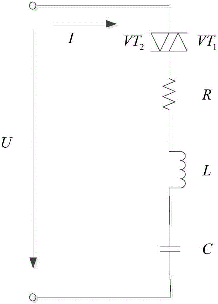 Single-phase reactive continuously adjustable thyristor control capacitor