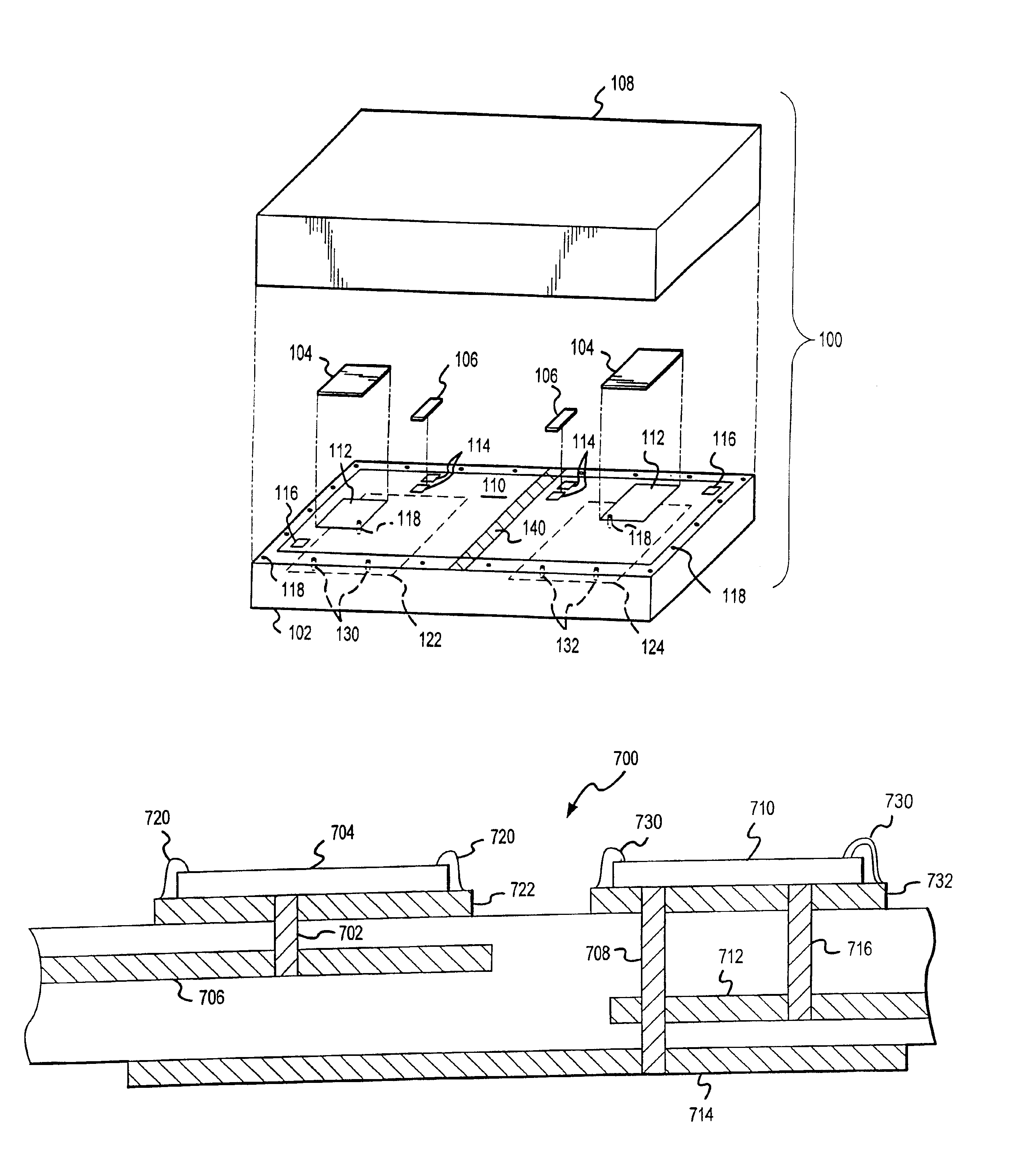 Multiple chip module with integrated RF capabilities