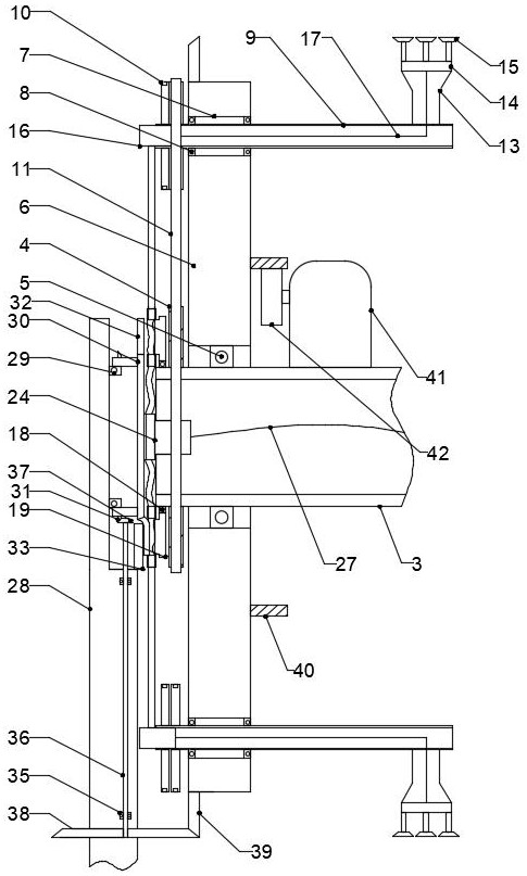 An electrical integrated flipping box packing mechanism