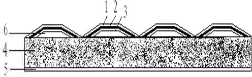 Composite aluminum film elastic flashing and preparation method thereof