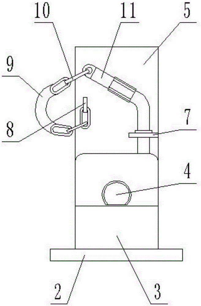 Transportation fixing device of landing gear brackets