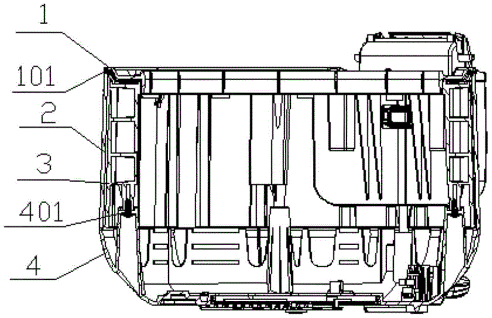 Double-layer pot body structure and pot including the double-layer pot body structure