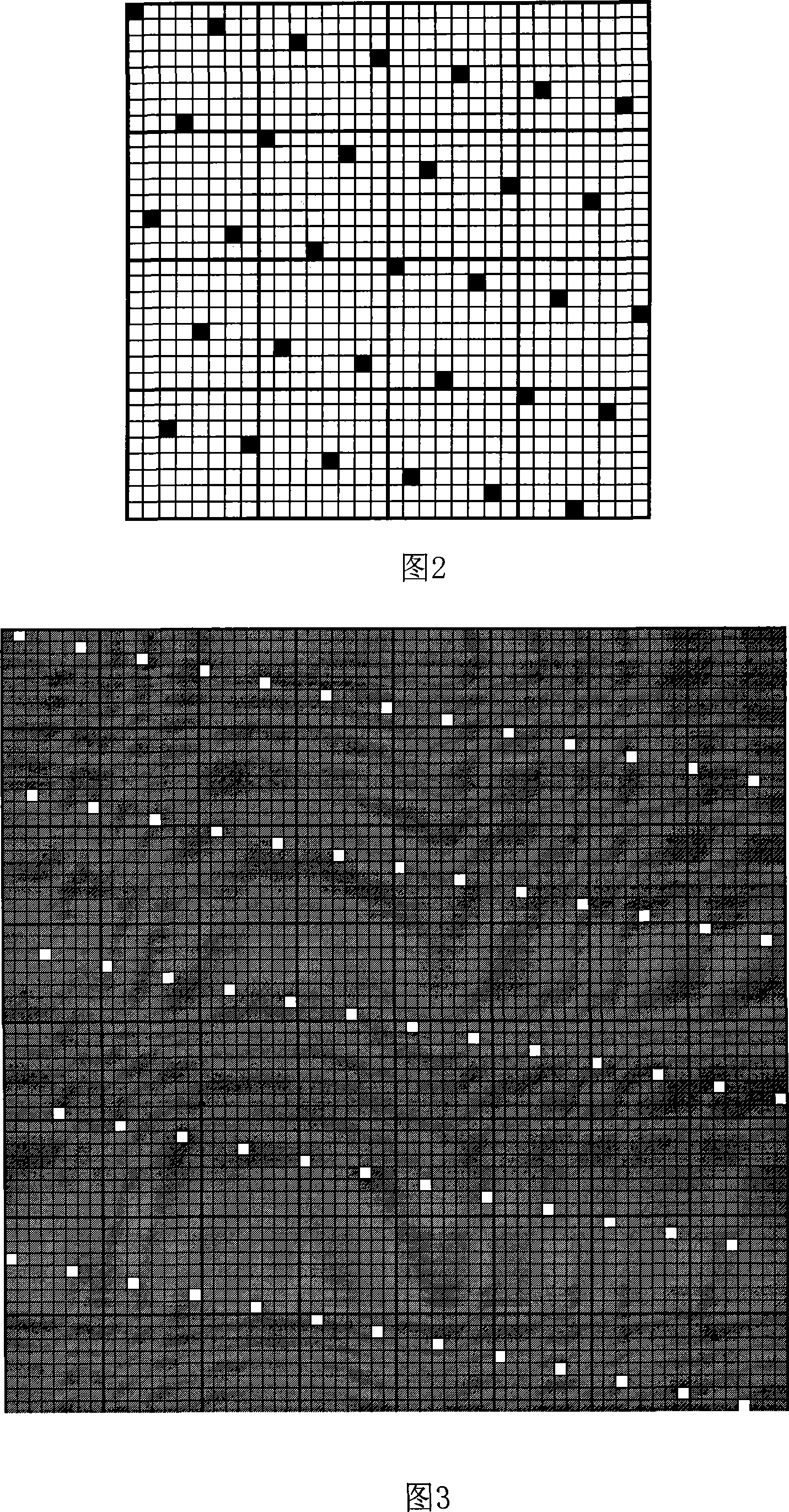 Latitudinal spacing color mixed jacquard fabric surface staining method