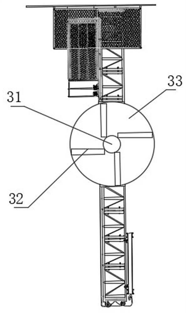 Hydraulic synchronous lifting crane for low-altitude building