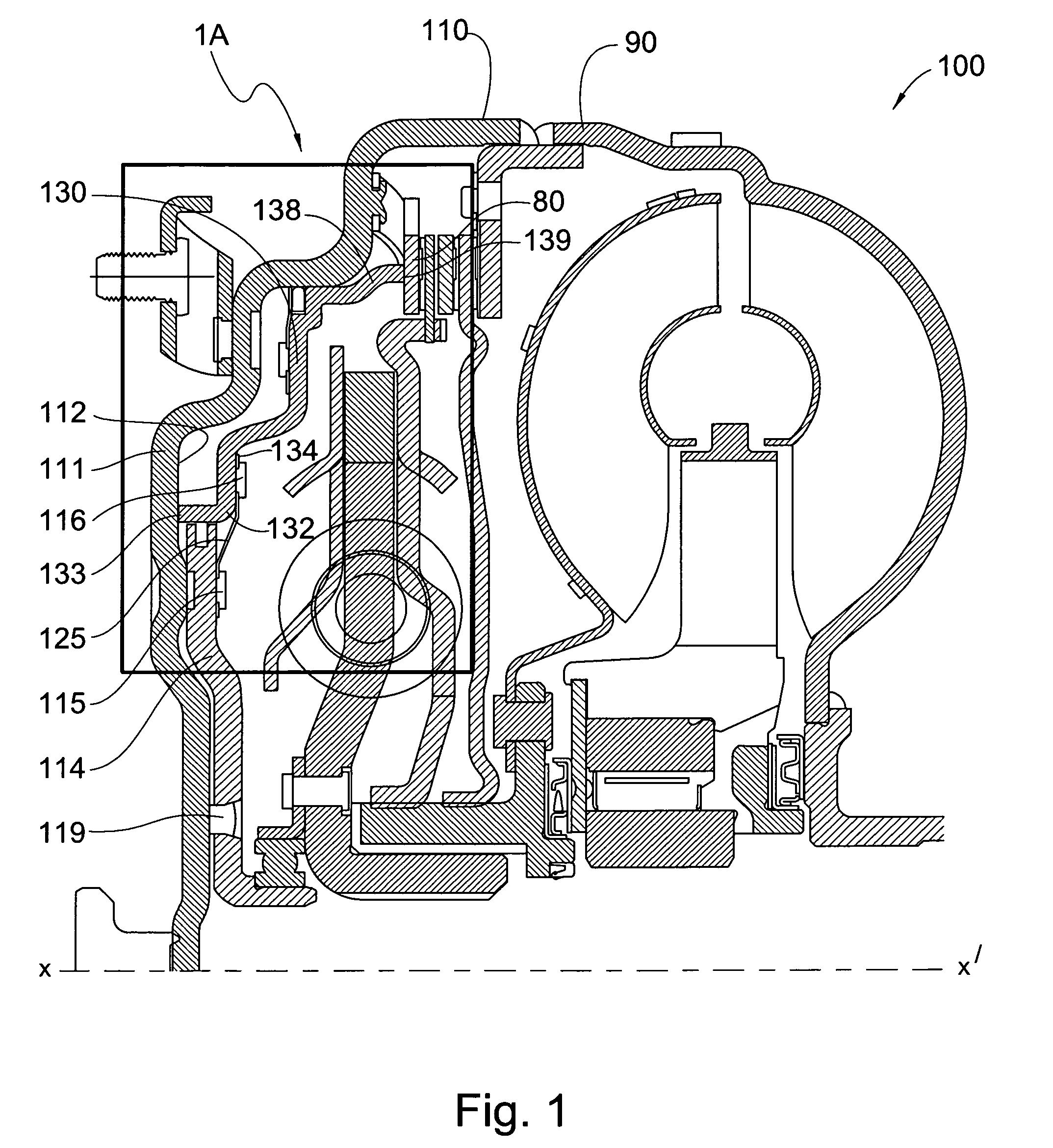 Anti-rotation mechanism for a closed piston torque converter