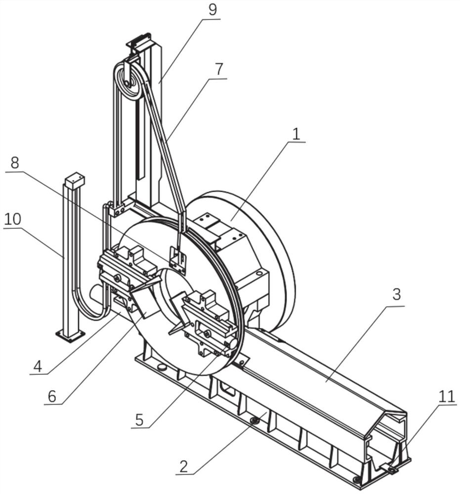 Billet overturning and straightening device