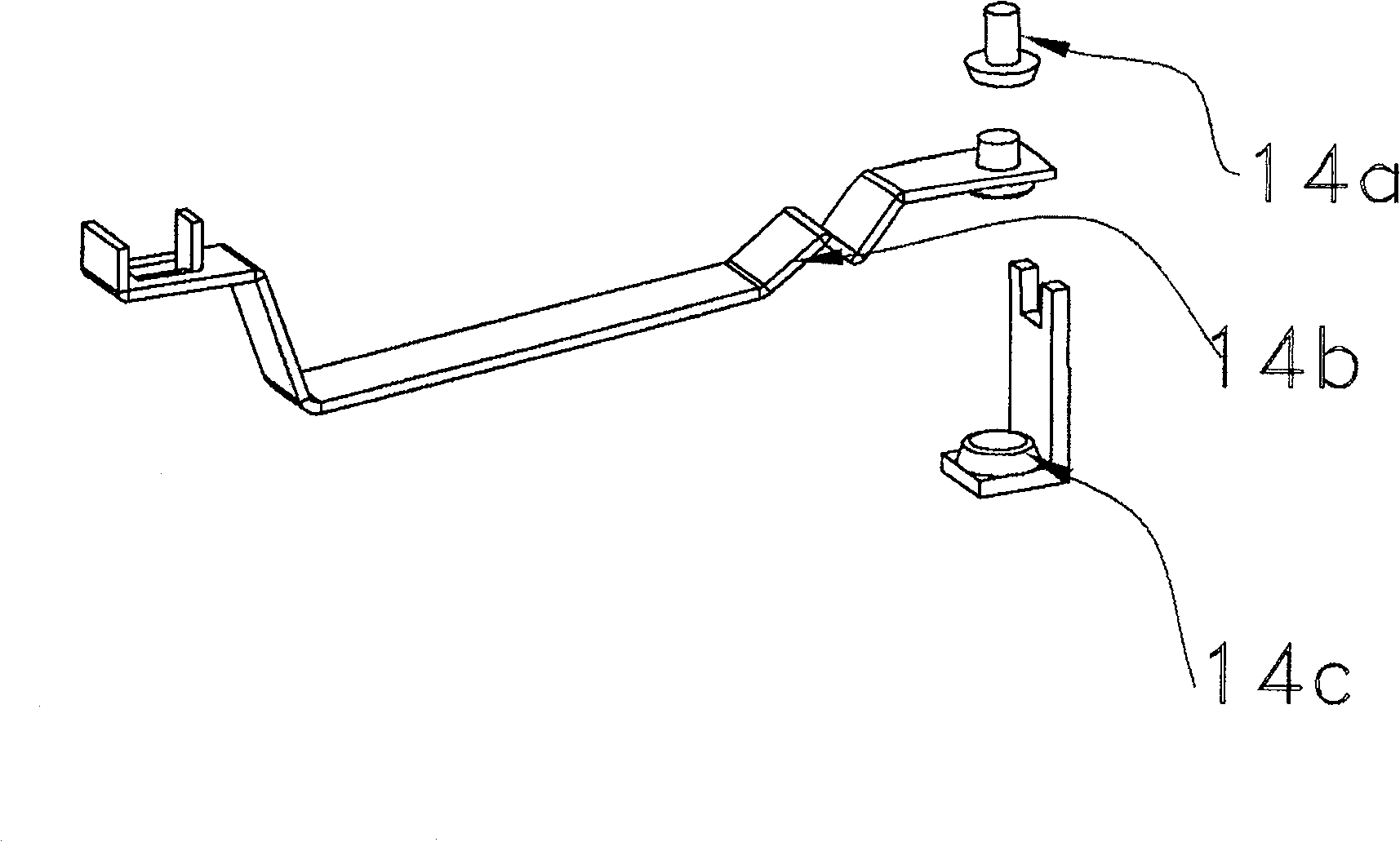 Pothook type stepless dimmer